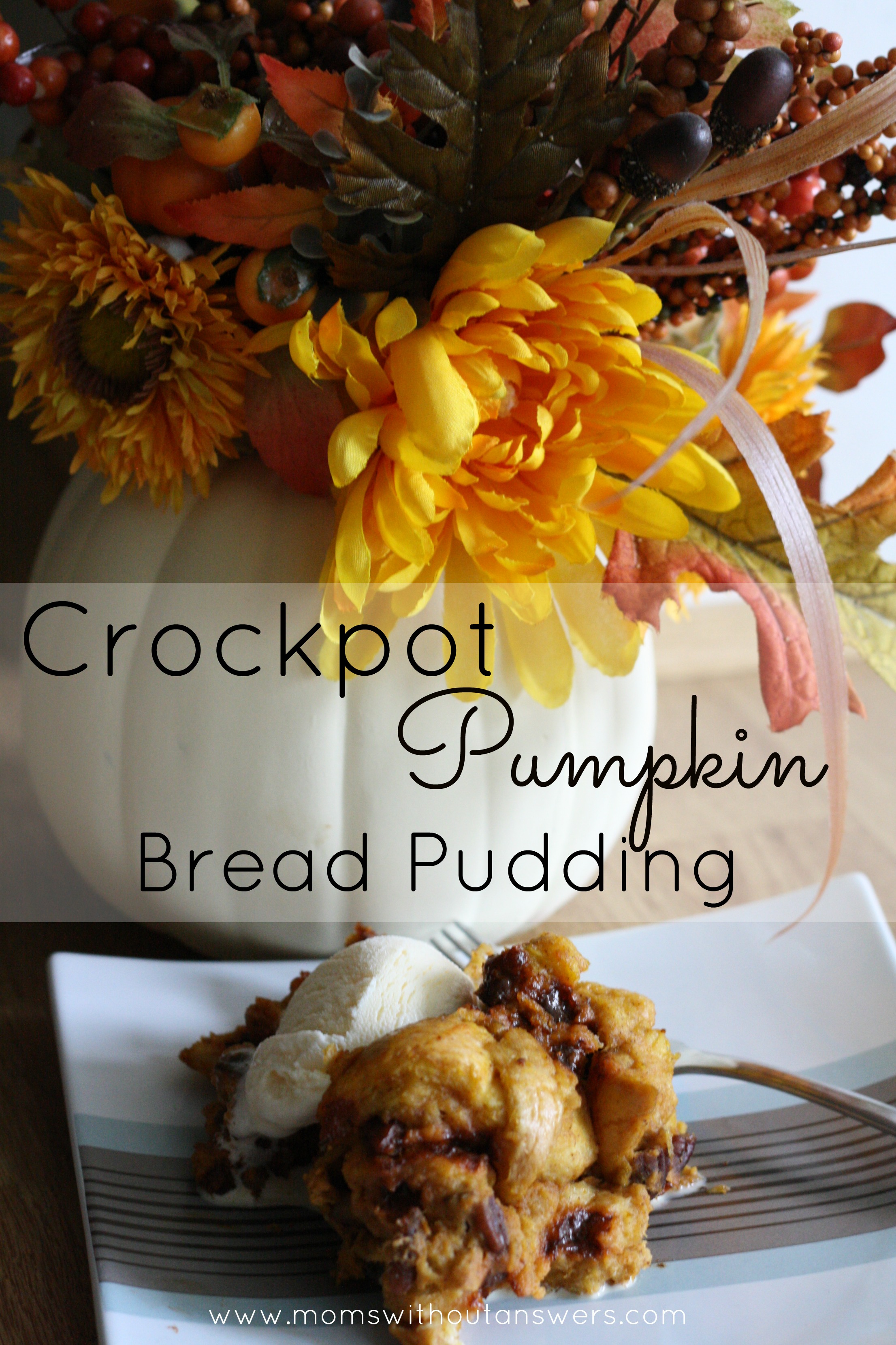 crockpotpumpkinbreadpudding