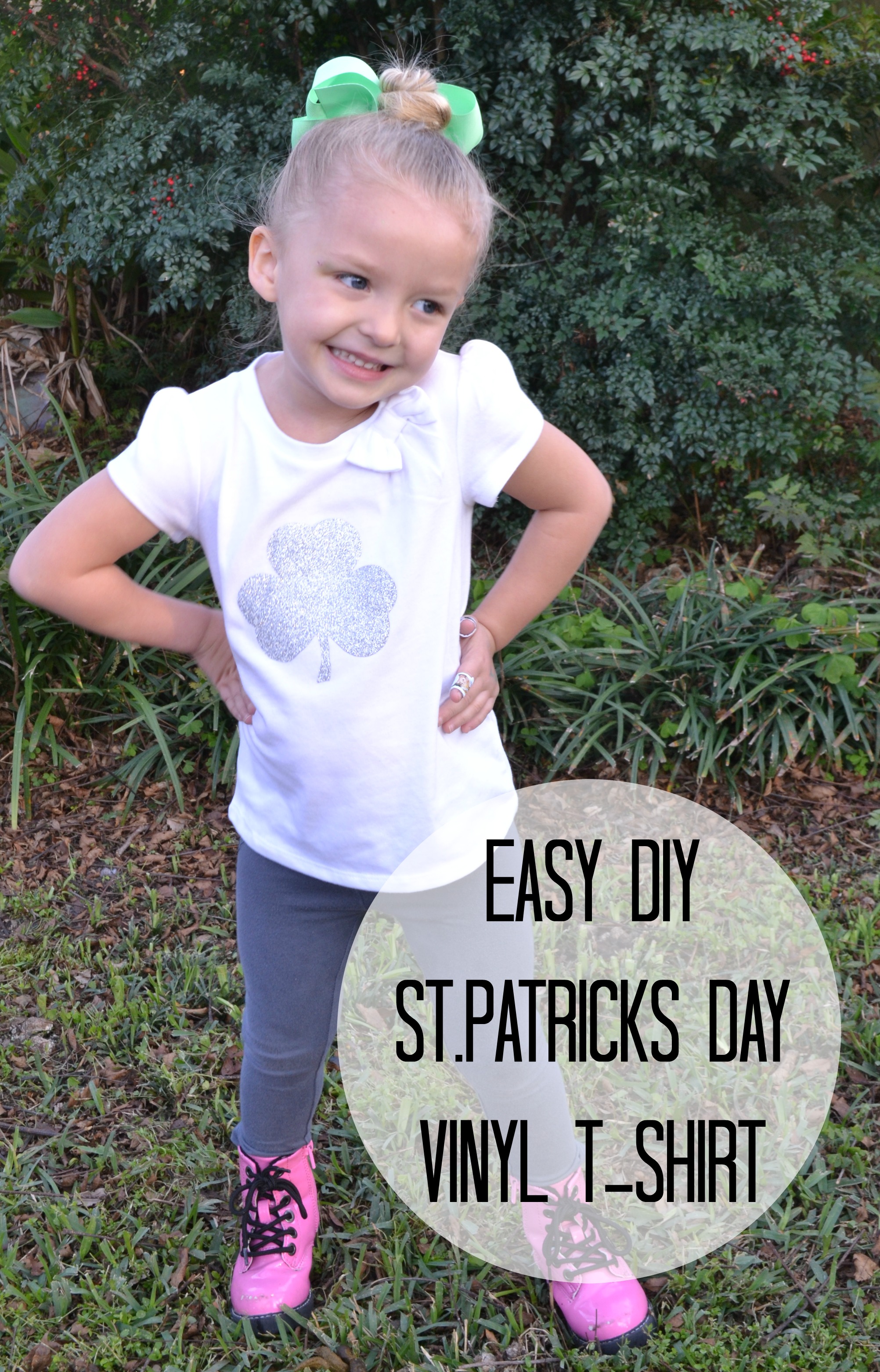 Easy DIY St.Patricks Day Vinyl T-shirt