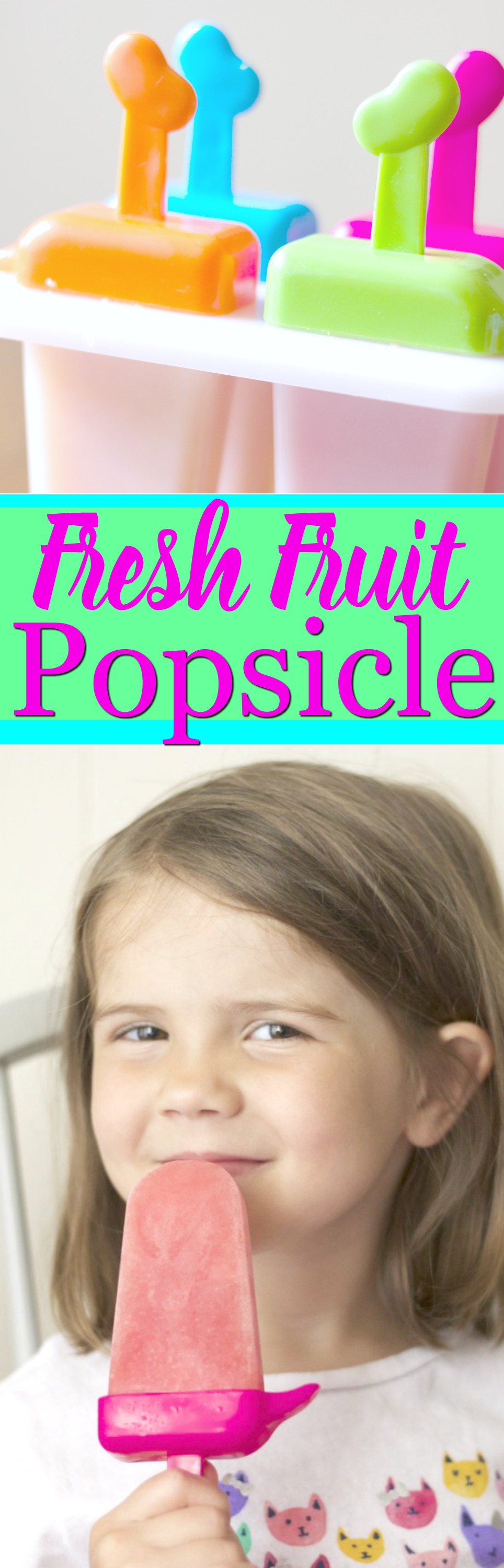 Fresh Fruit Popsicle- Stawberry and Peach Summer Popsicle, Kid friendly food and delicious