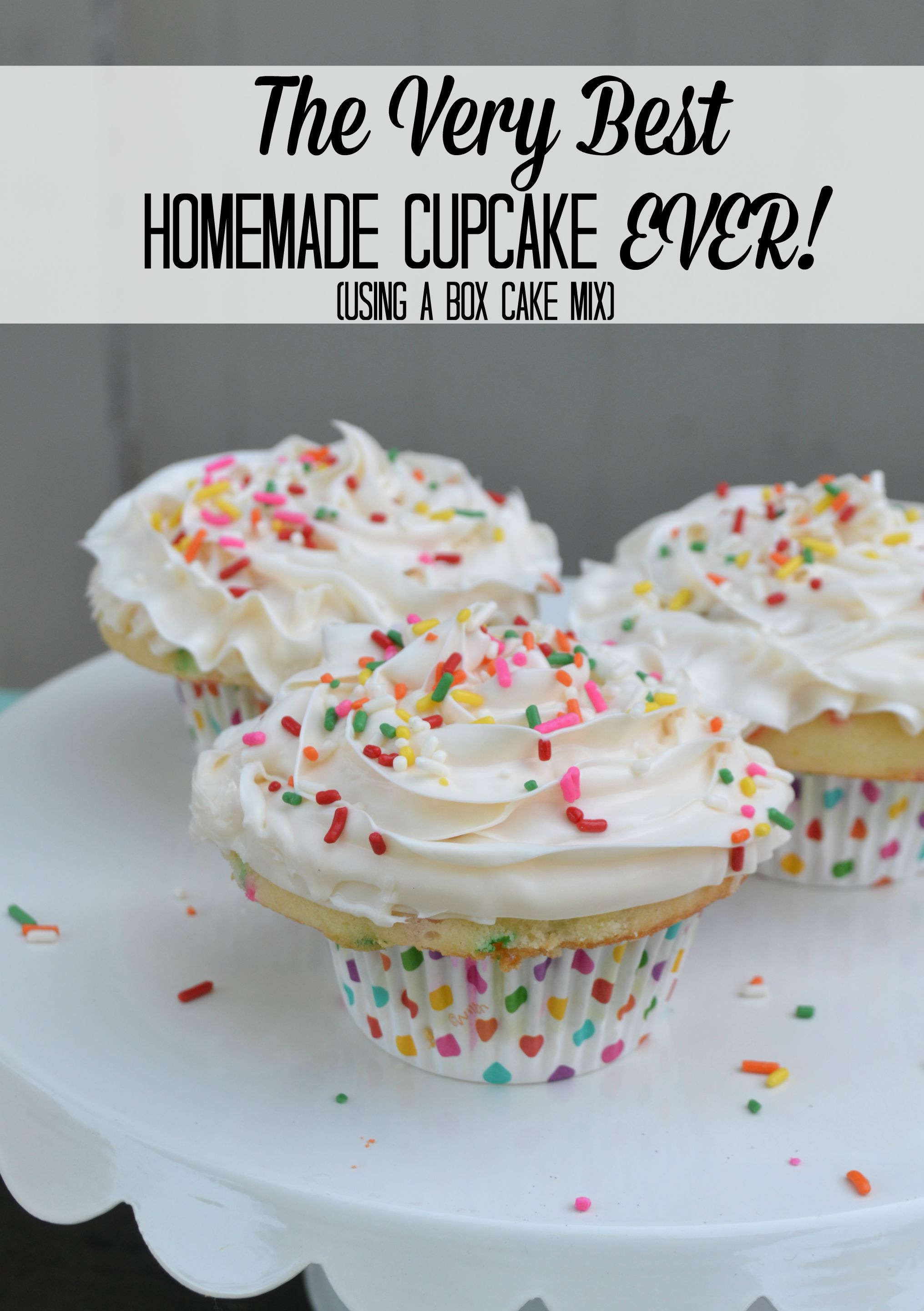 The Very BEST Homemade Cupcake Ever