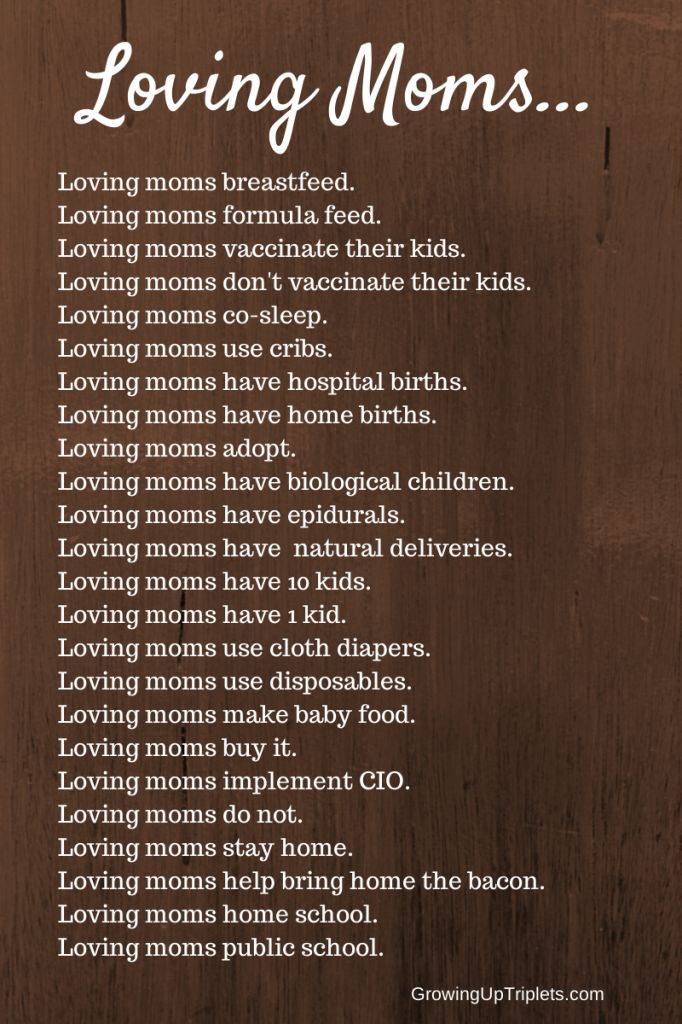 Loving Moms....