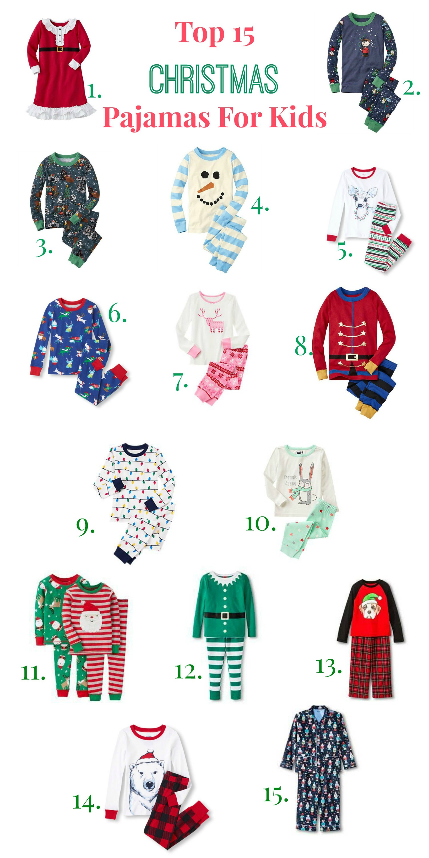 Top 15 Christmas Pajamas for Kids This Year