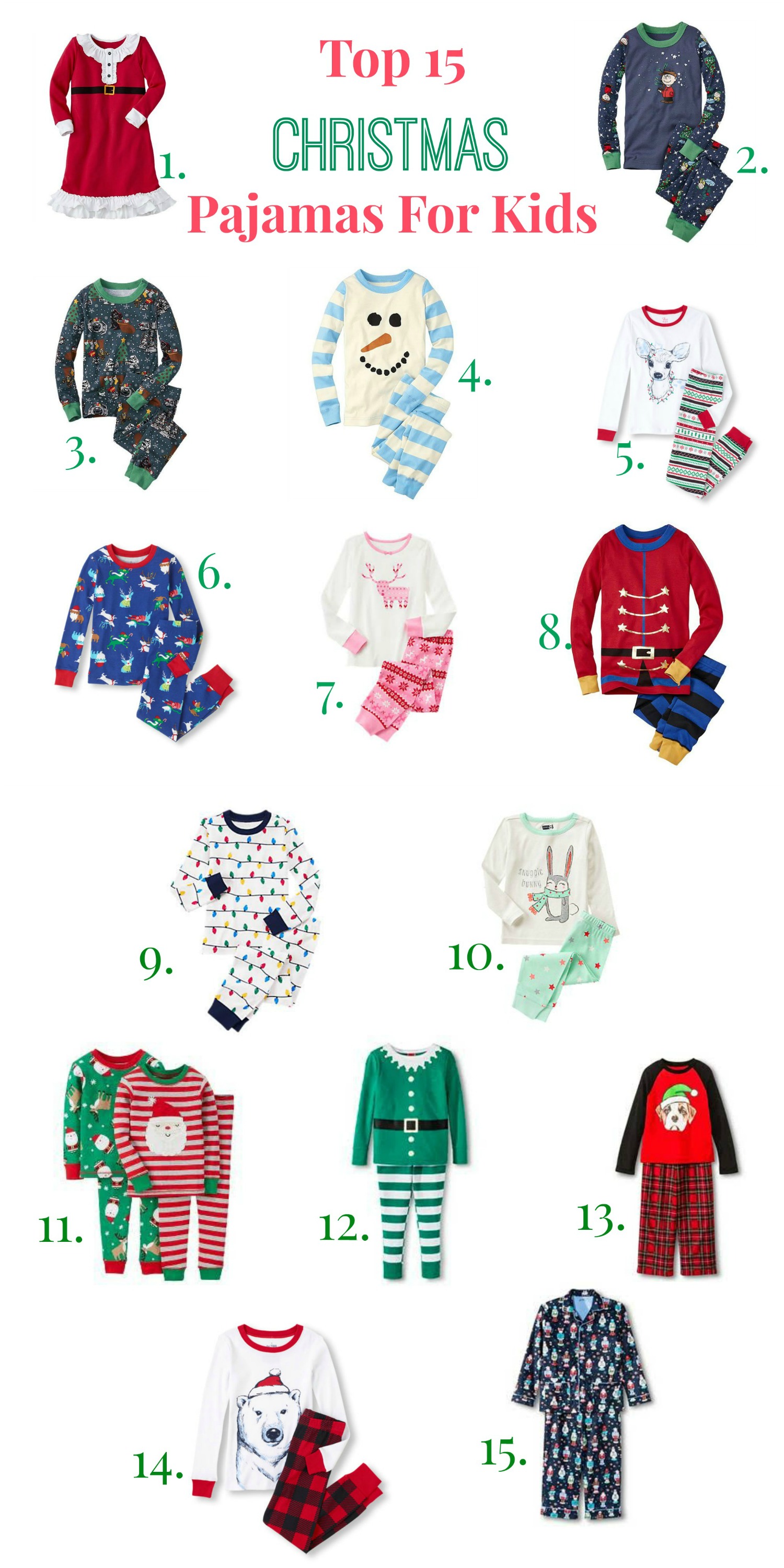 Top 15 Christmas Pajamas for Kids - Houston Mommy and Lifestyle Blogger ...