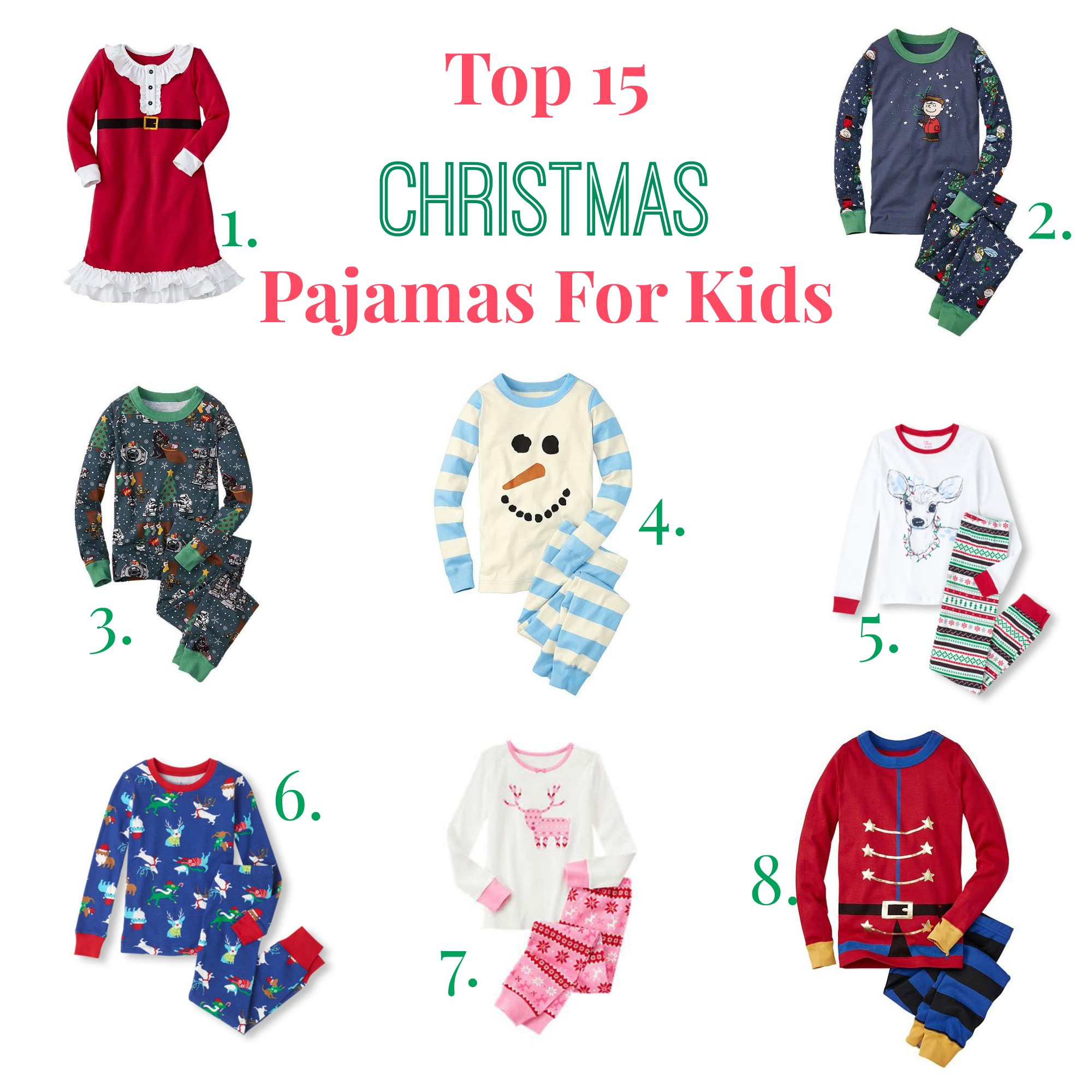 Top 15 Christmas Pajamas for Kids