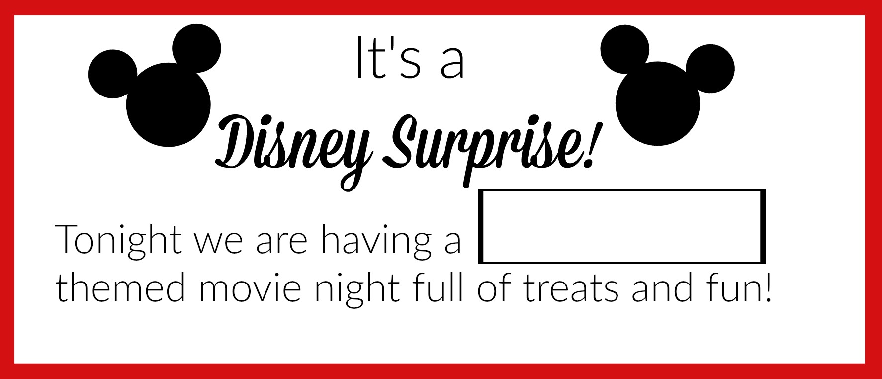 Disney Movie Night