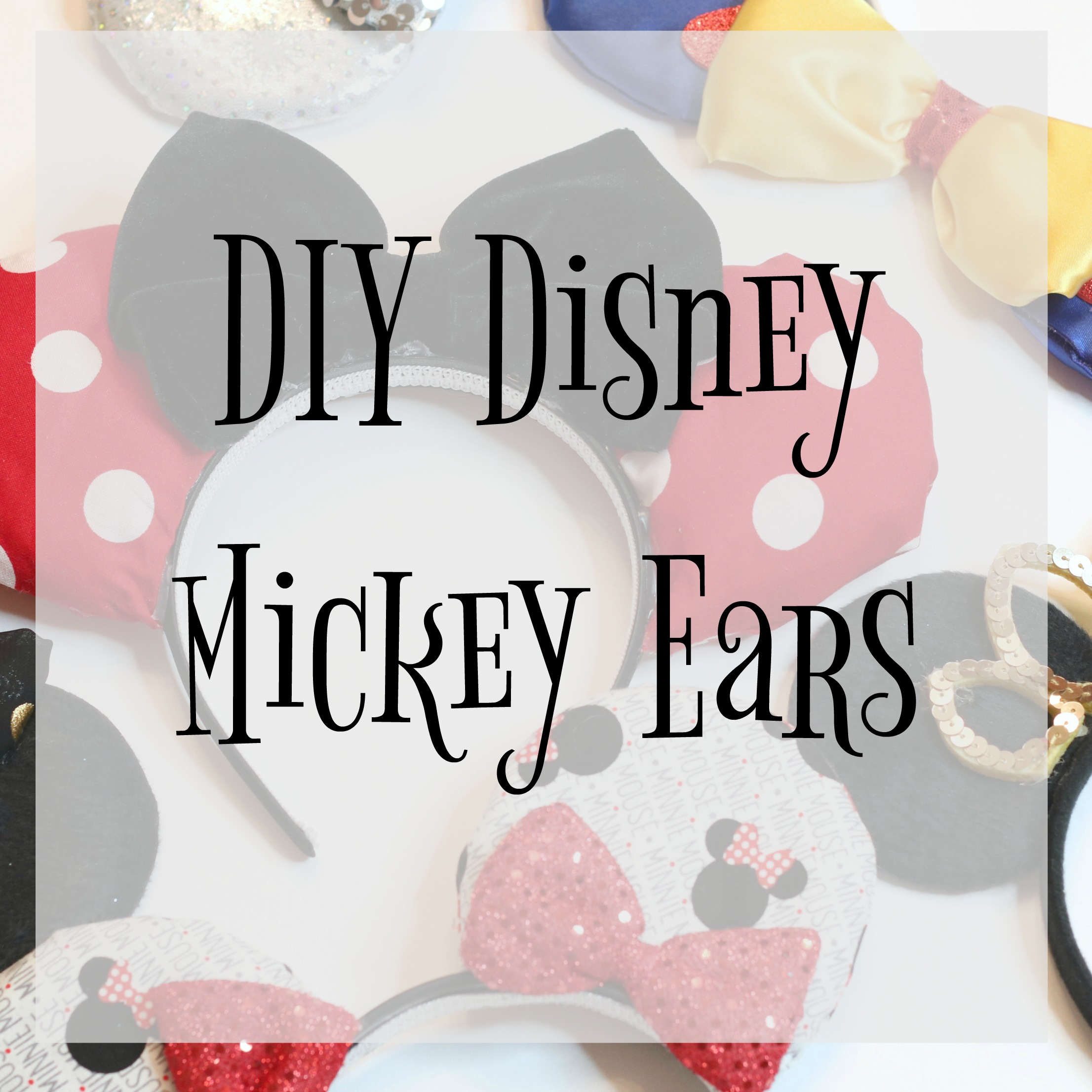 DIY Mickey Mouse Ears