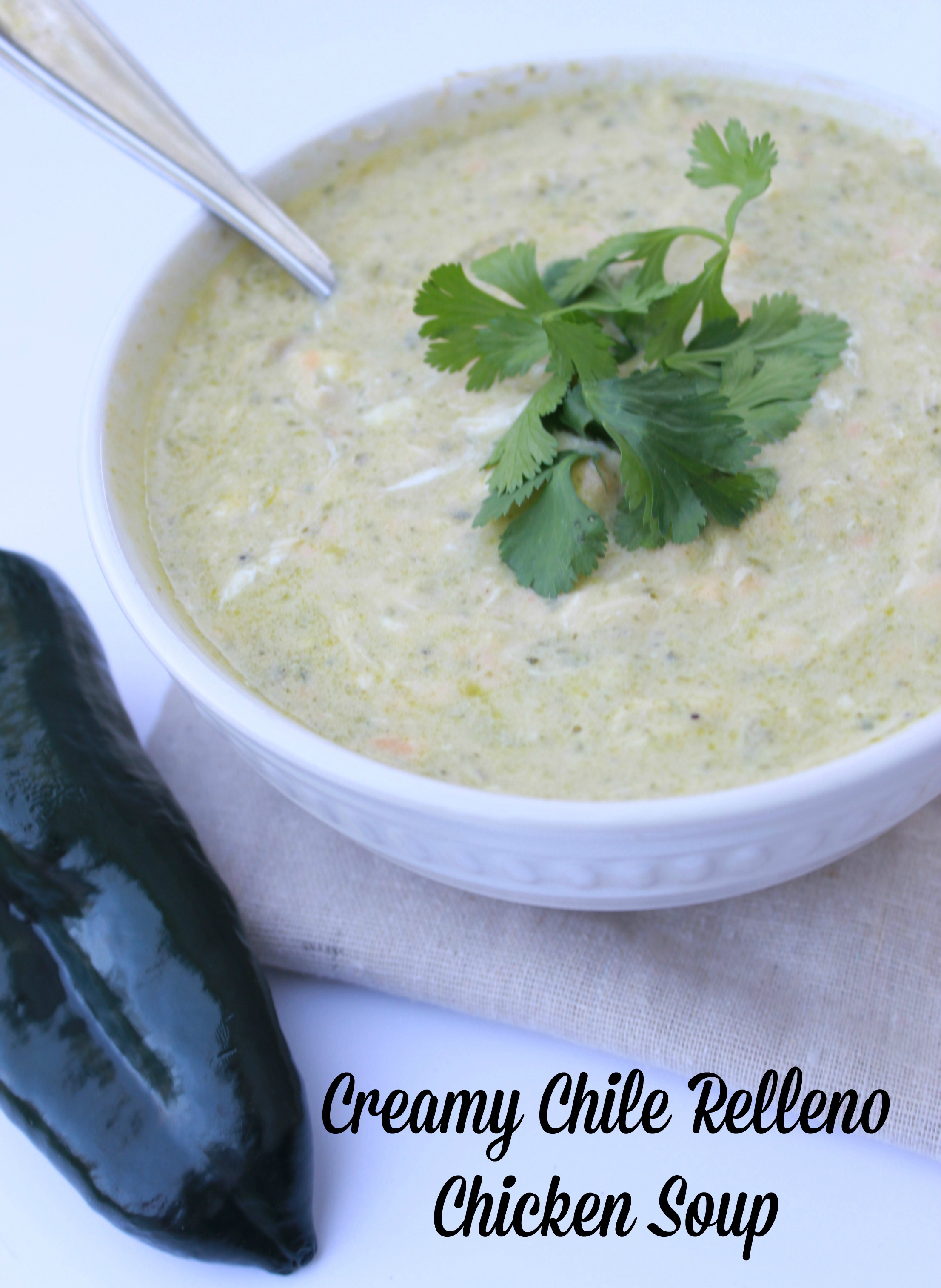 Creamy Chile Relleno Chicken Soup