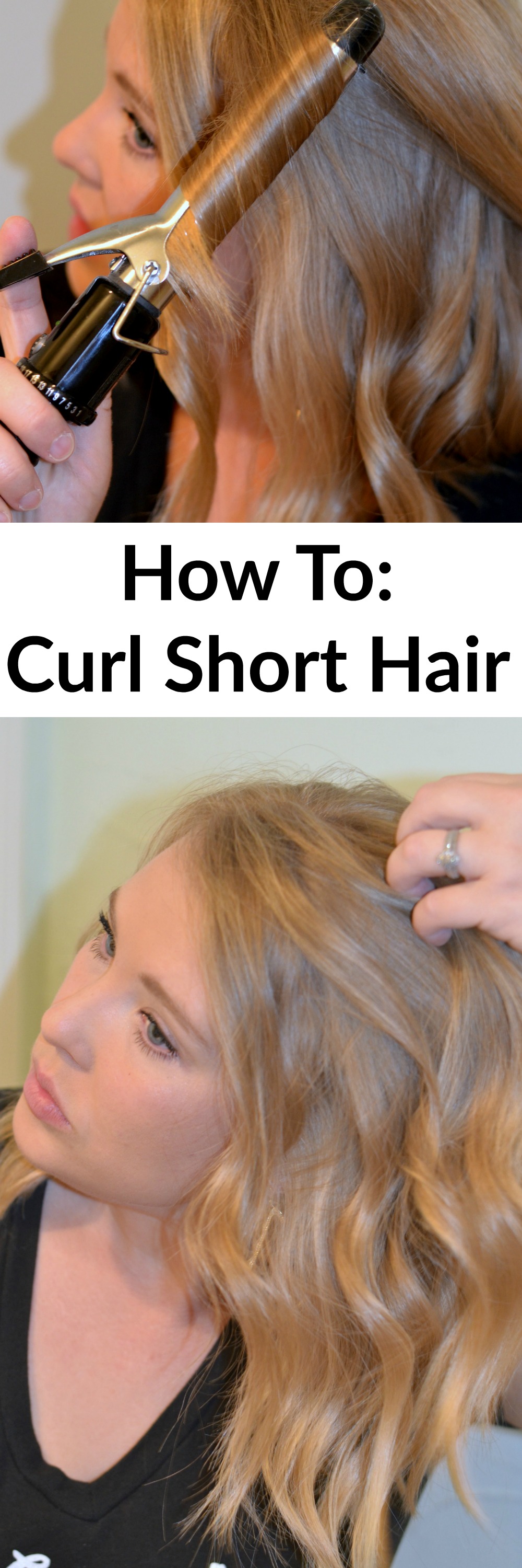 How to Curl Short Hair- This tutorial is simple and easy to follow