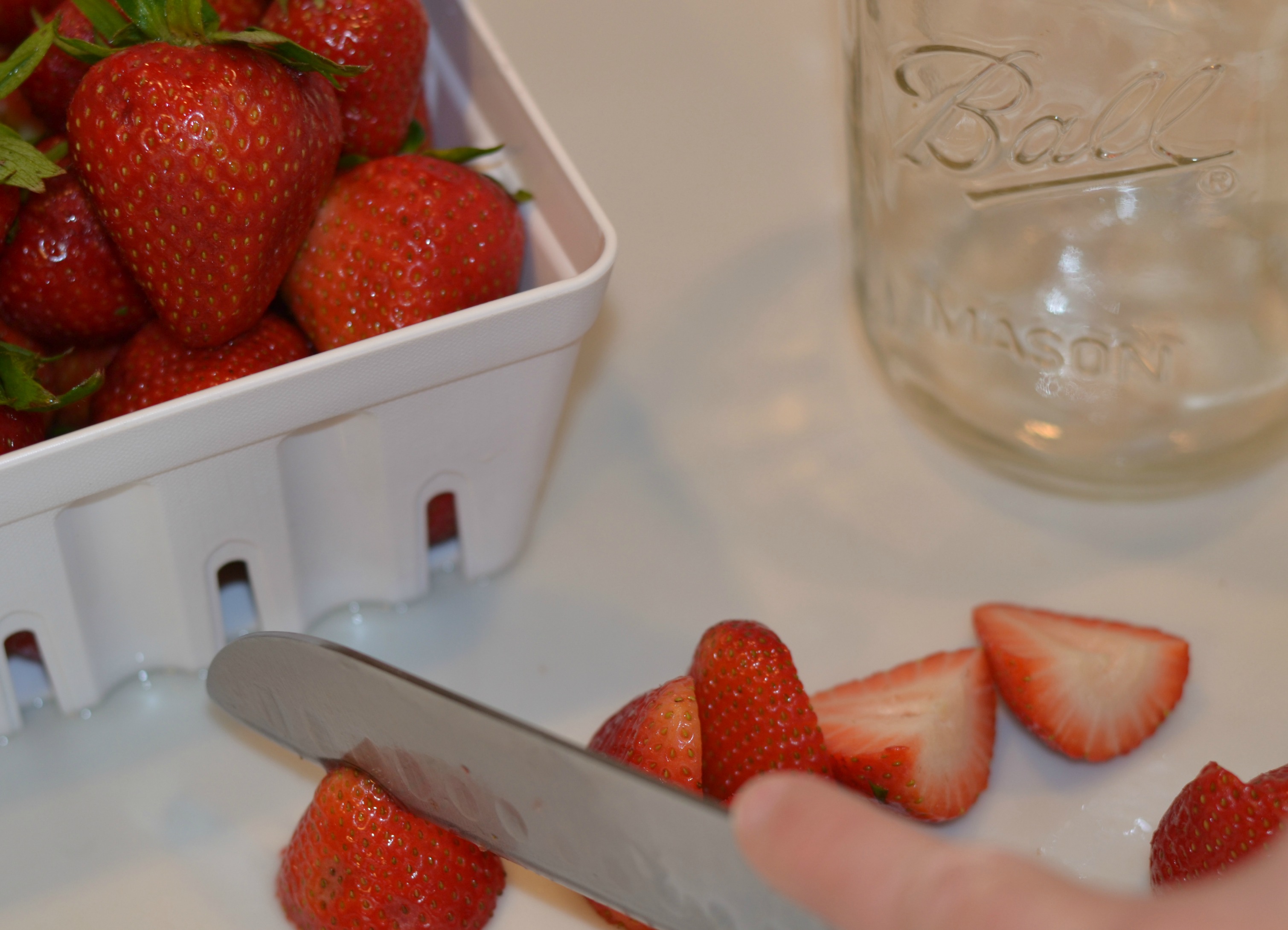 Cutting Strawberries