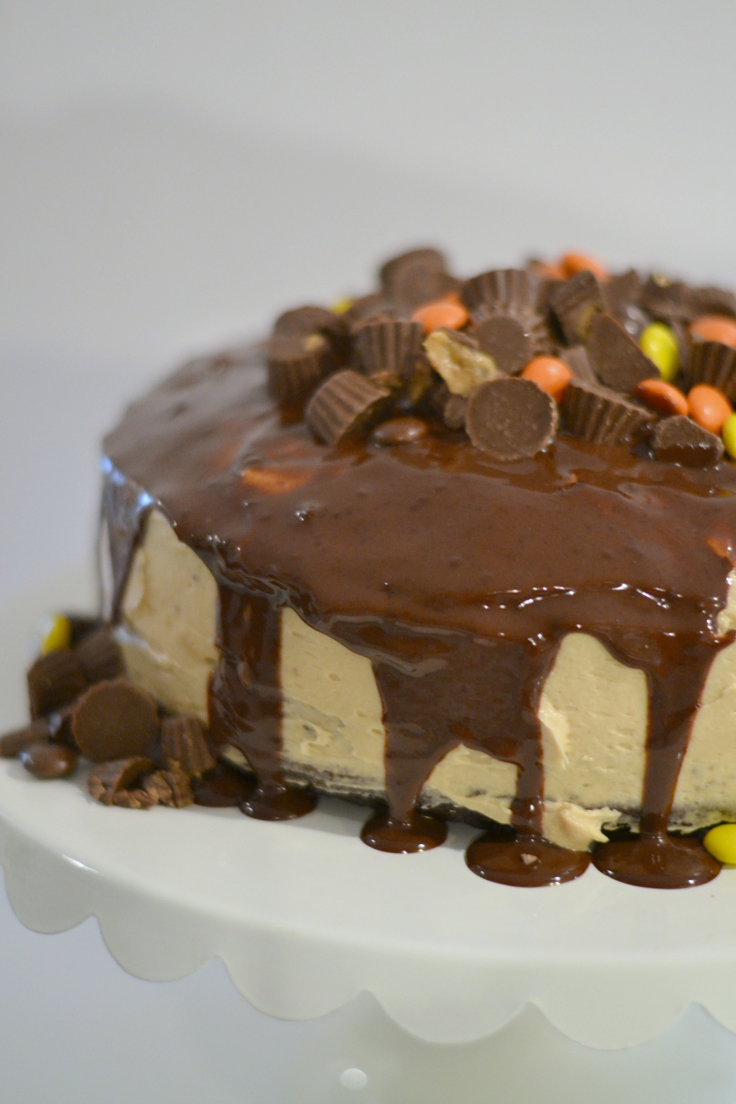 Inside Out Reese's Poke Cake 2