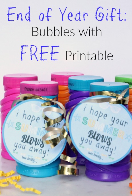 End of Year Gift for Students. This is such a cute and cheap idea. I love that these printables are all different!