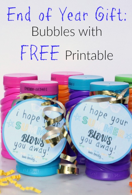 Bubble wand gift store tags