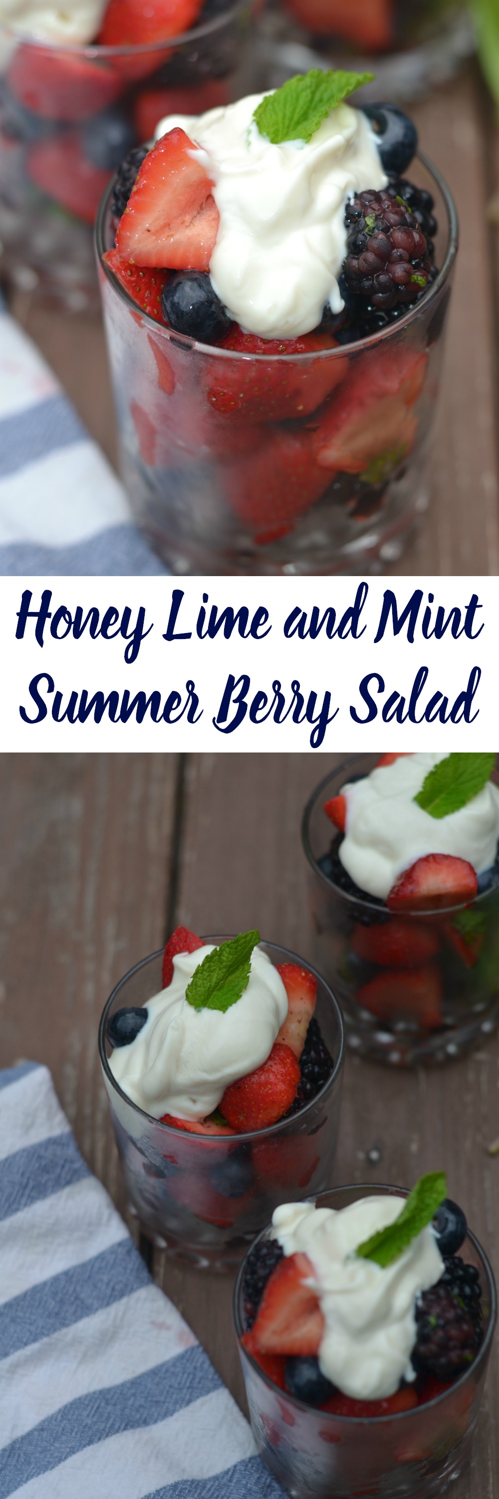 This Honey Lime and Mint Summer Salad is delicious and so easy to make. Perfect salad for a summer barbeque or party!