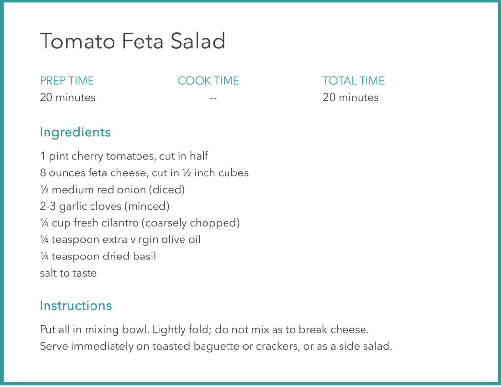 BEST TOMATO FETA SALAD