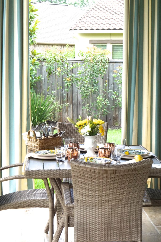 summer entertaining patio picnic outside meal