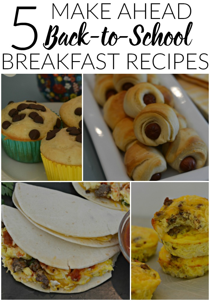 5 Make Ahead Back to School Breakfast Recipes