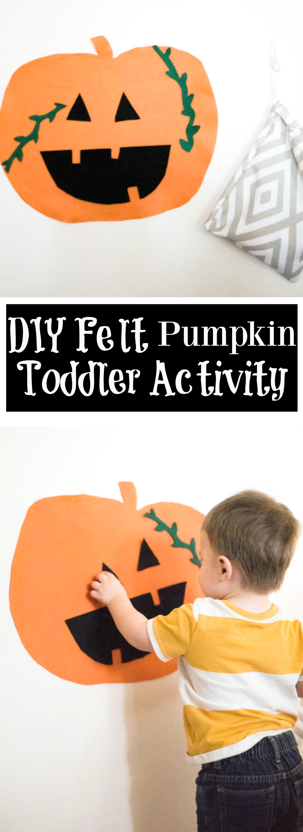 DIY Felt Pumpkin Toddler Activity