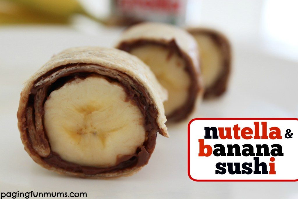 Nutella-Banana-Sushie