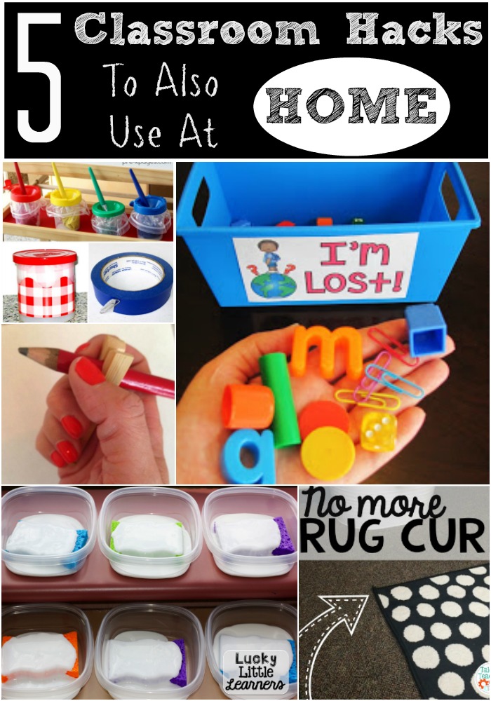 5 Classroom Hacks to also use at home. Genius teacher tips and tricks you can implement into your home. 