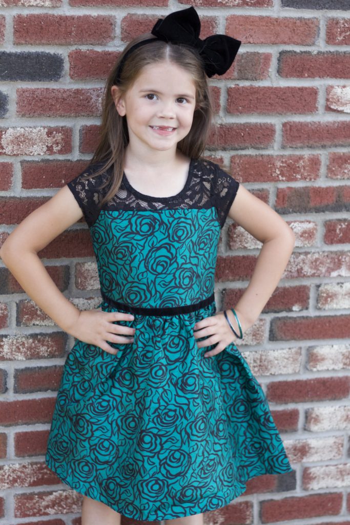 Kids Fashion: Dressy Winter Emerald Tones