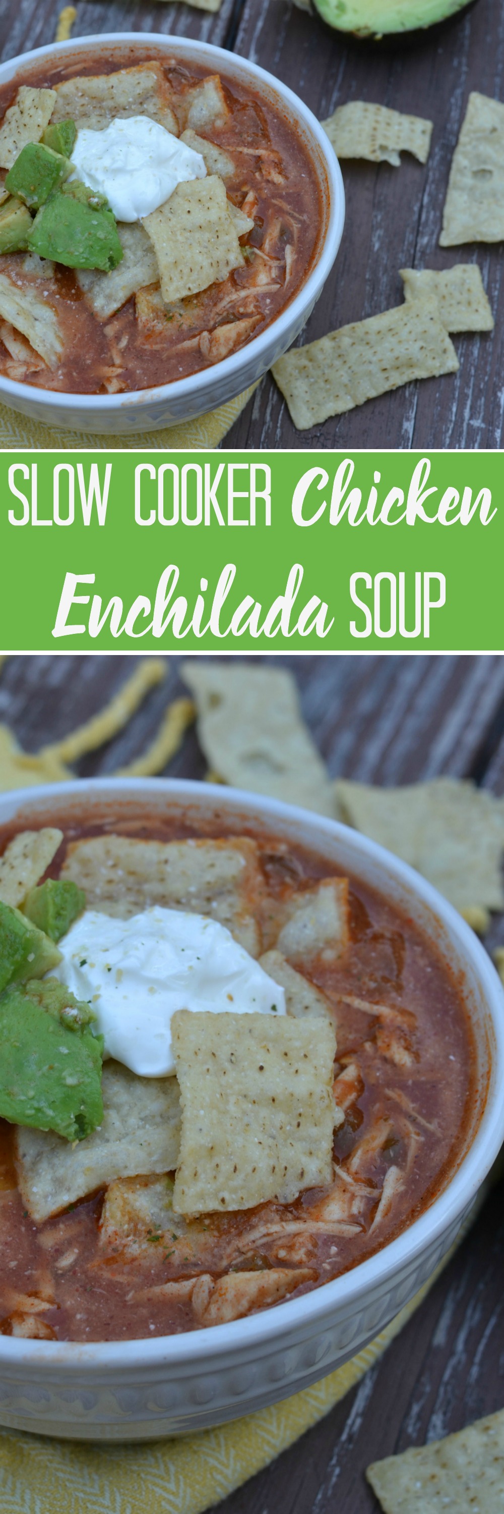 Slow Cooker Chicken Enchilada Soup