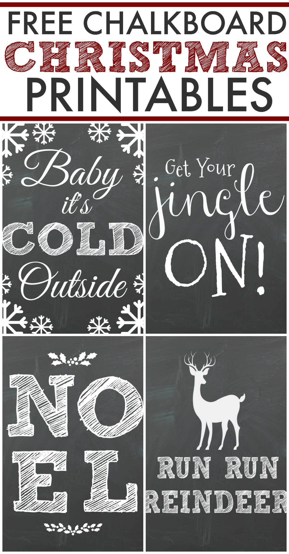 Free Chalkboard Christmas Printables Houston Mommy And Lifestyle Blogger Moms Without Answers