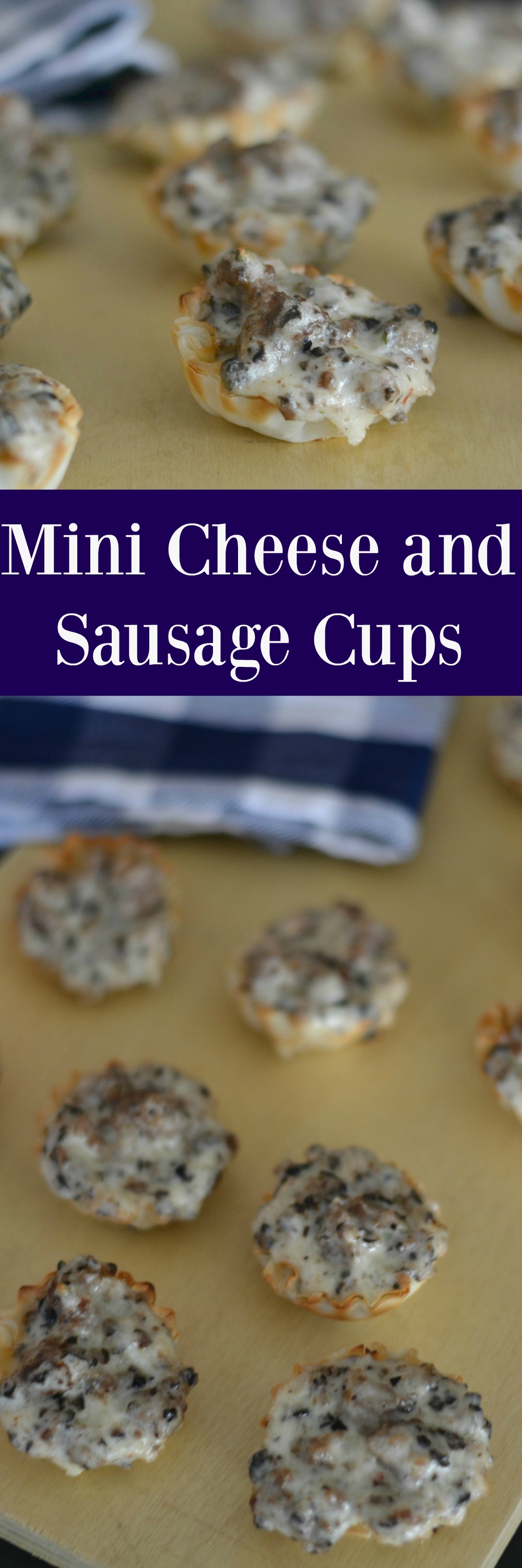 Mini Cheese and Sausage Cups Appetizer