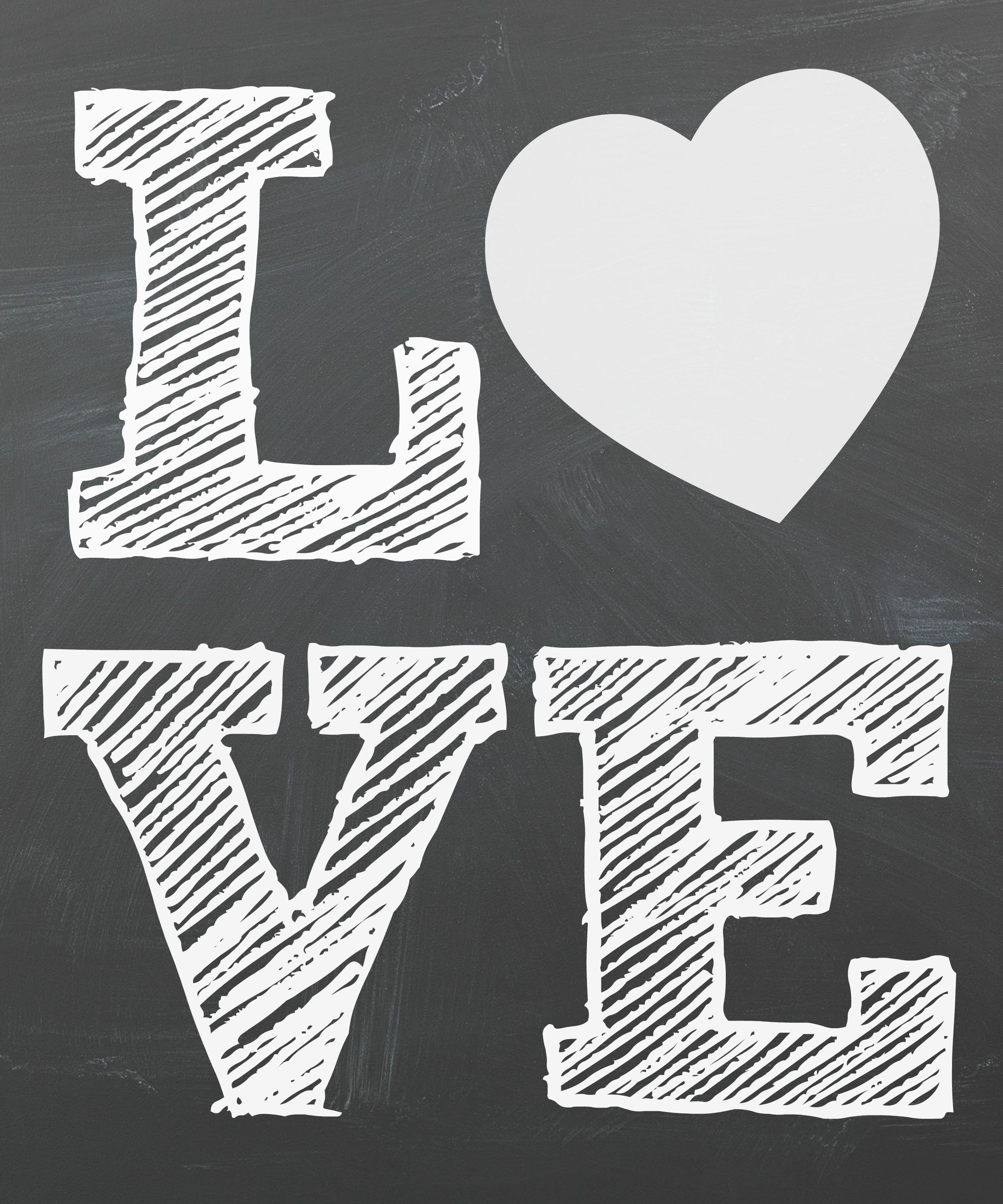 Free Valentine's Day Chalkboard Printables