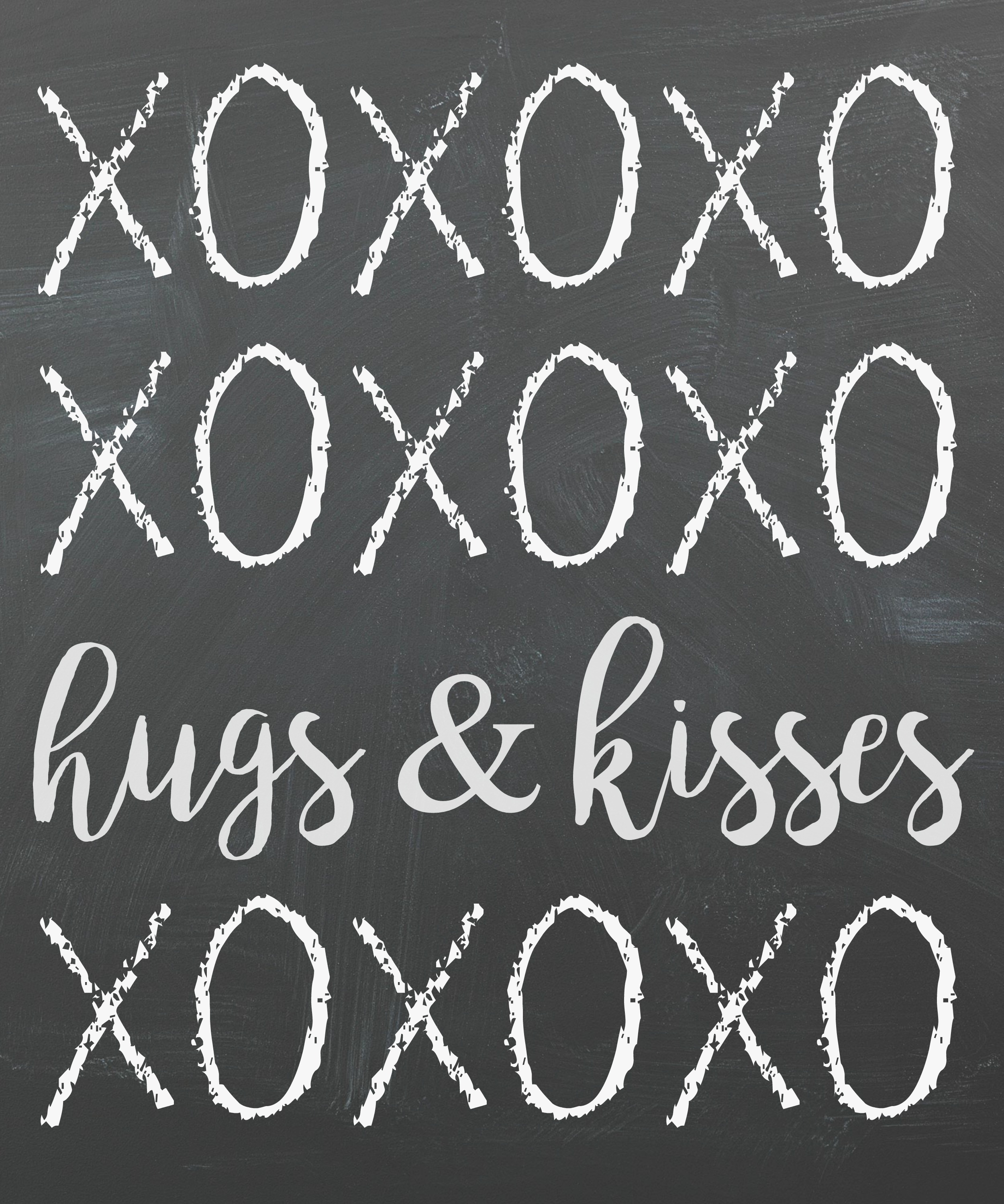 Free Valentine's Day Chalkboard Printables