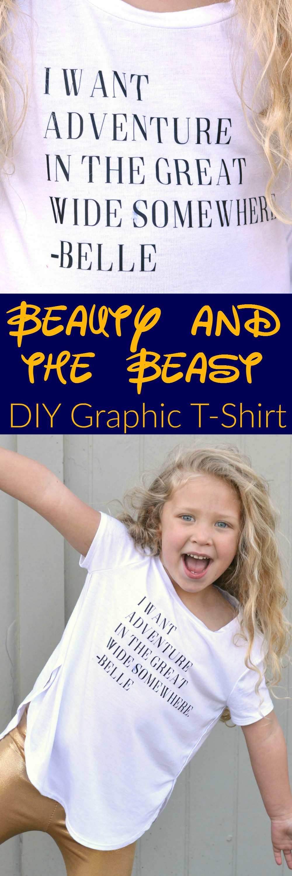 Disney Beauty and the Beast DIY Graphic T-shirt