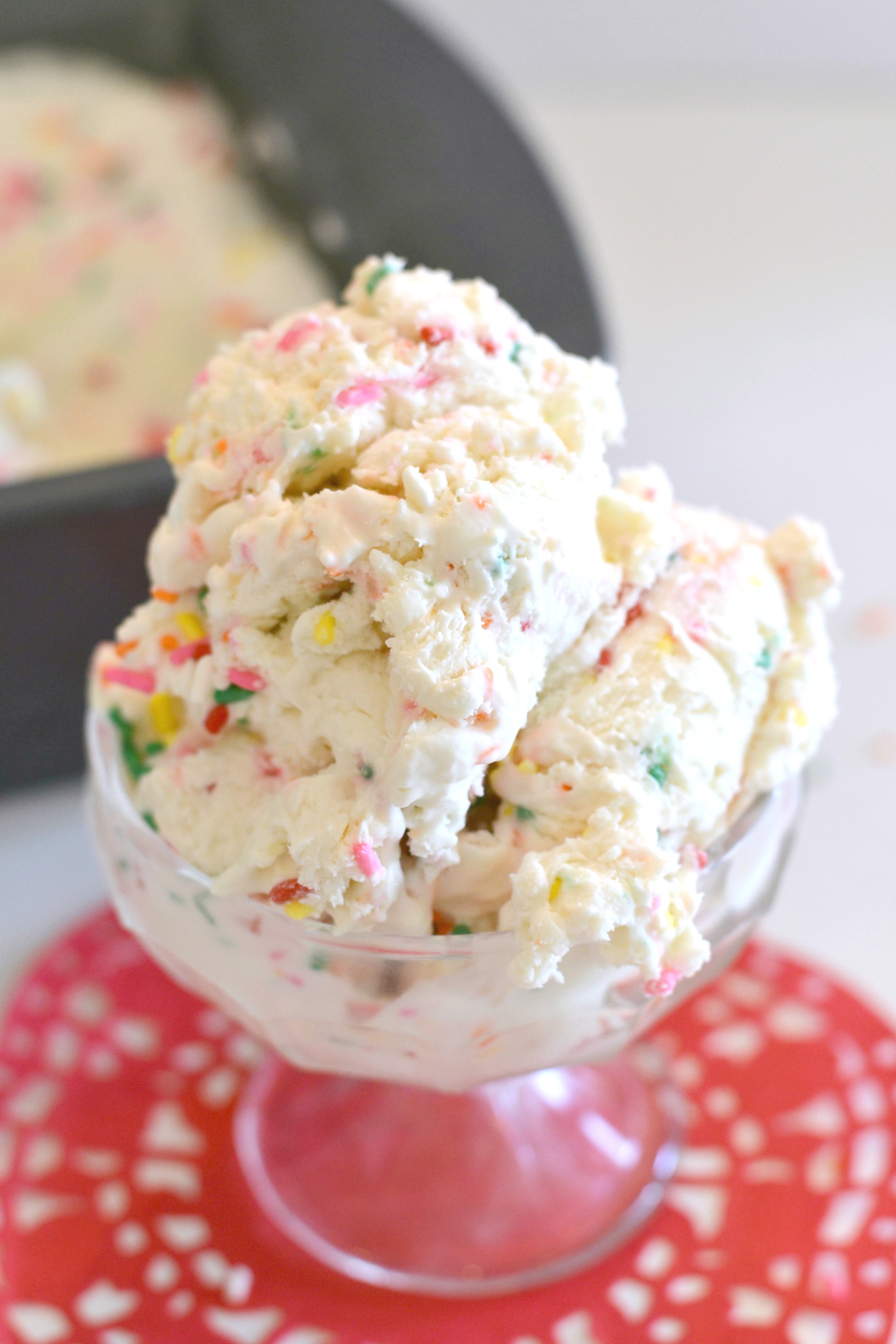 Funfetti Cake Batter Ice Cream!