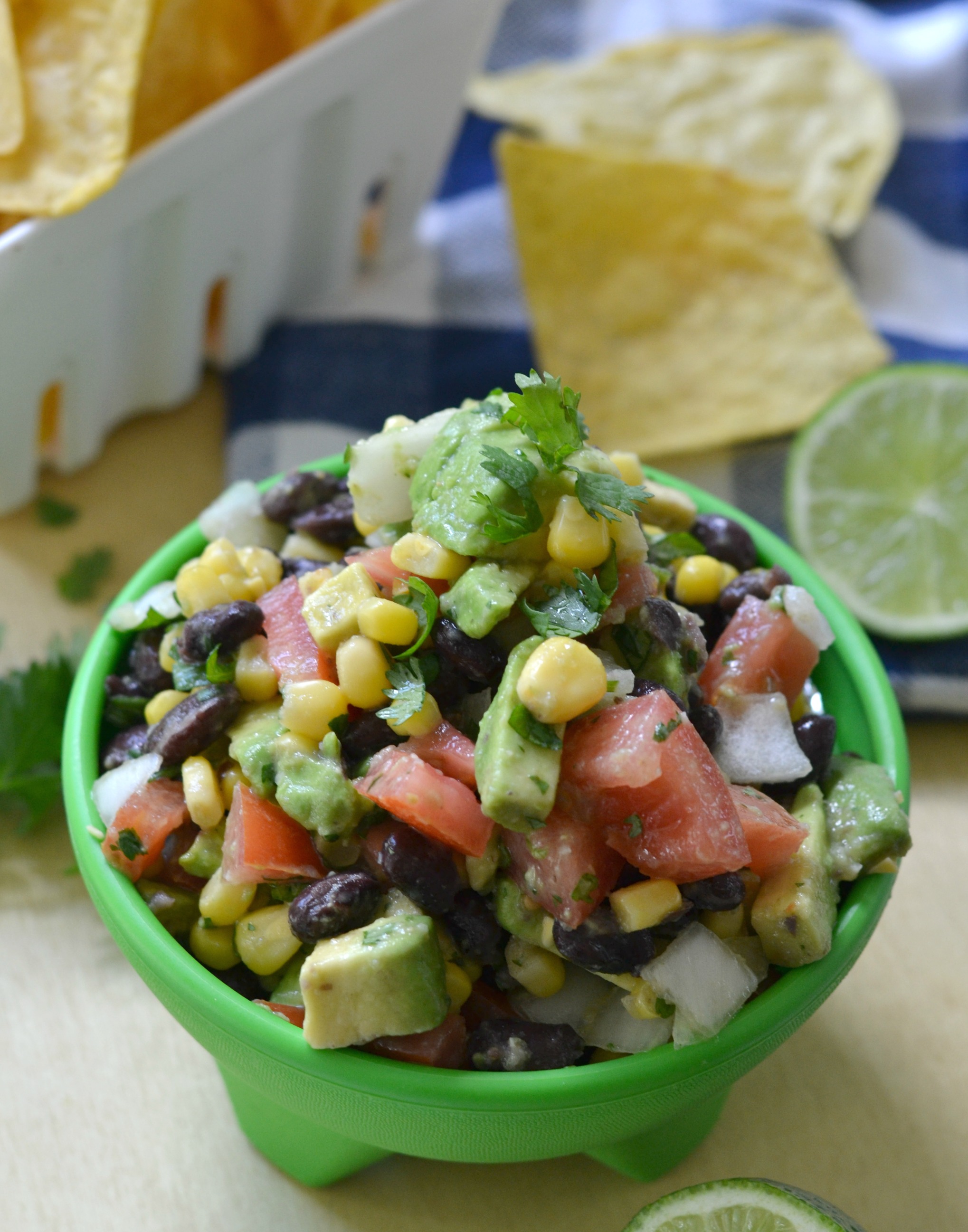 Avocado and Corn Black Bean Salsa