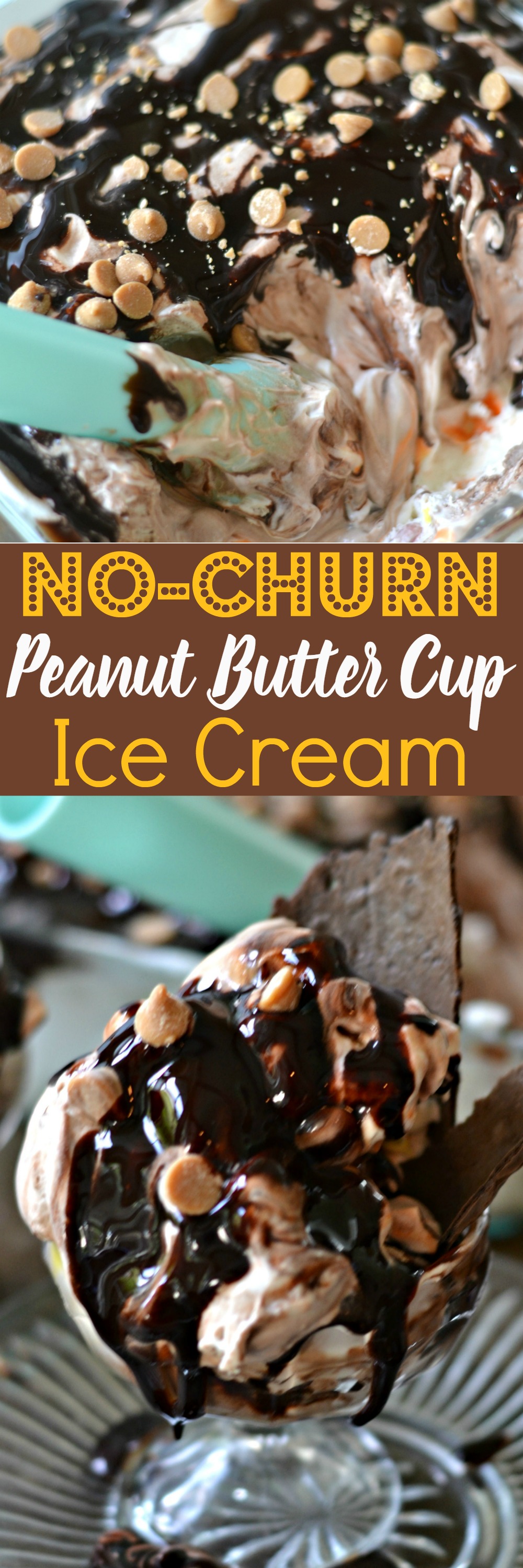 No-Churn Peanut Butter Cup Ice Cream