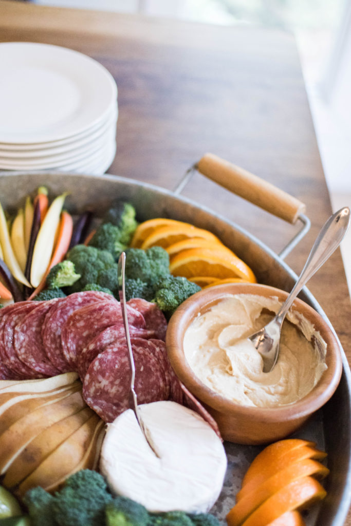 Crudite Snack Platter to serve at parties