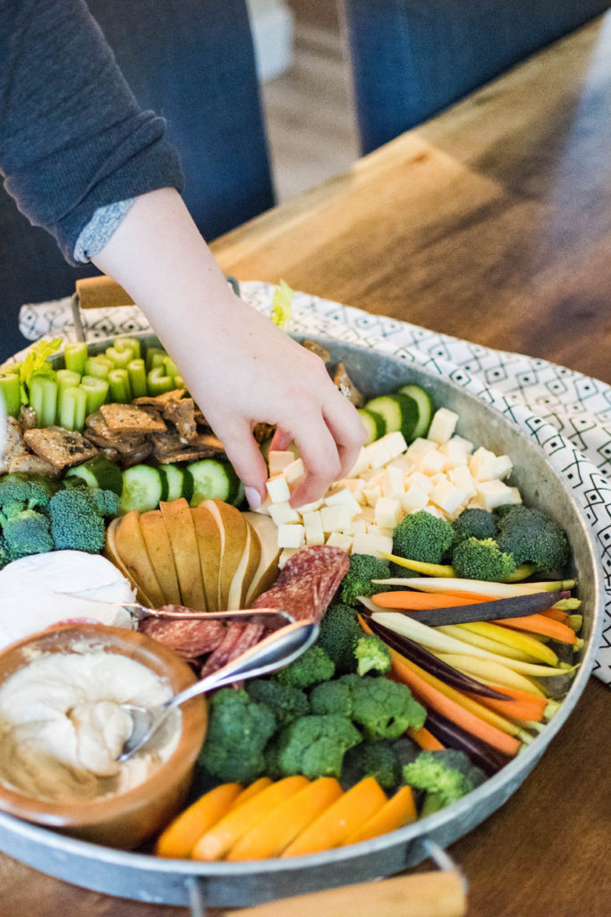 How to make a crudite snack platter