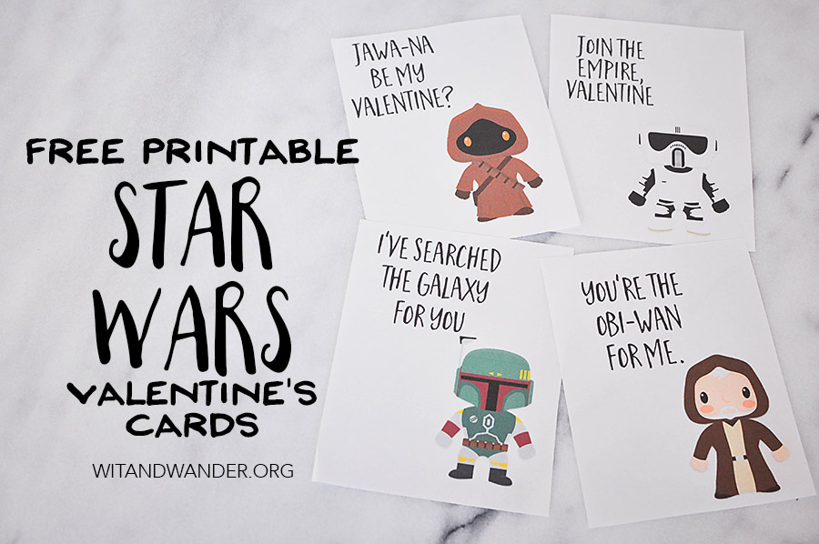 Star Wars themed Valentines Day Card