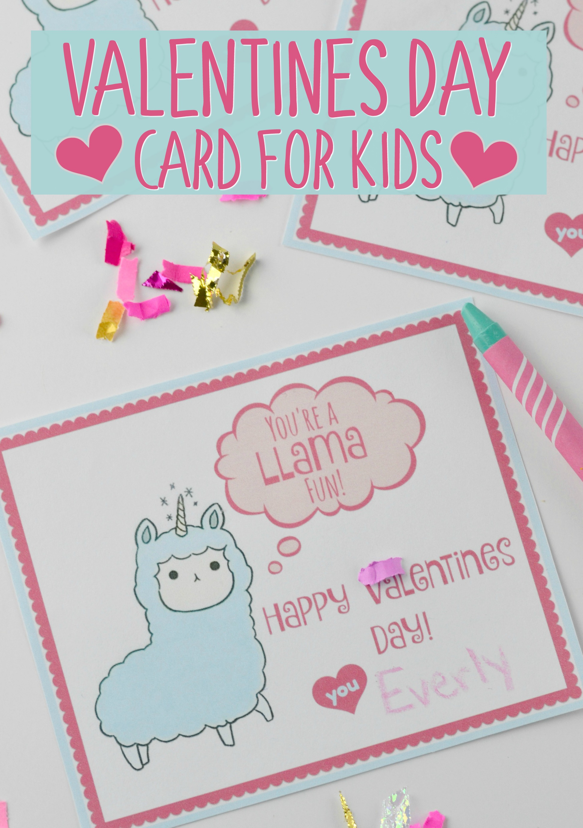 Valentines Day Free Printables Card To Kids