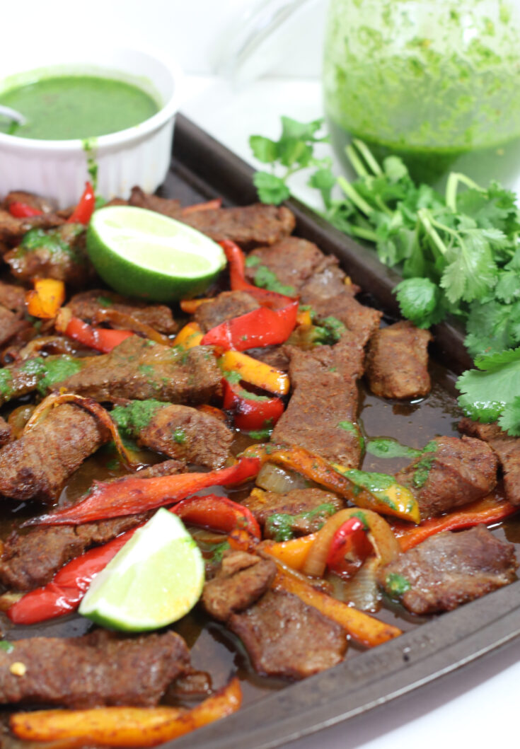 Sheet Pan Steak Fajitas