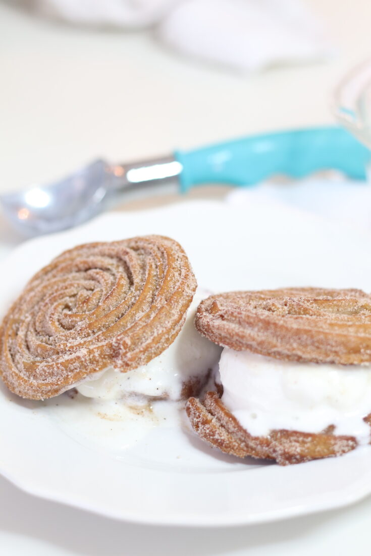 Copycat Disney Churro Ice Cream Sandwich